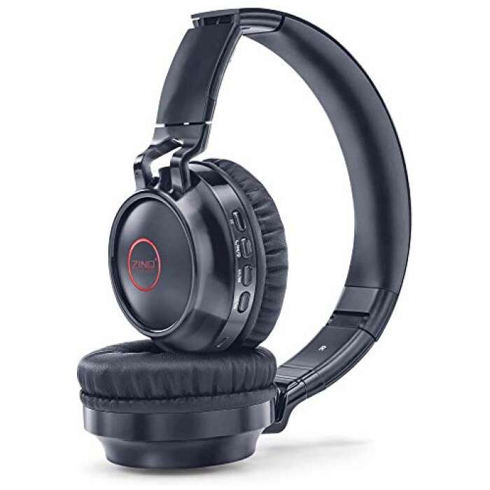 Zinq Technologies Erupt ZQHP-4155 Bluetooth Wireless On Ear Headphones with mic Mate Black