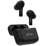 pTron Bassbuds Tango ENC (Environmental Noise Cancellation), Dedicated Movie Mode, 40Hrs Total Playtime, Bluetooth 5.1 Wireless Headphones, Deep Bass, Touch Control TWS & Type-C Fast Charging (Black)