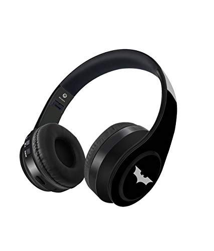 Macmerise The Dark Knight On-Ear Bluetooth Headphones with Upto 10 Hours Playback, FM Radio, SD Card, Soft Padded Ear Cushions and Passive Noise Isolation | Decibel Wireless Headphone