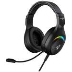 Redgear Cosmo Spectre Wired Over Ear Headphones with Mic (Black), Comes with 40mm Gaming Grade Driver