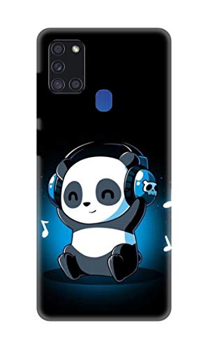 NDCOM Cute Music Cartoon Printed Hard Mobile Back Cover Case for Samsung Galaxy A21s