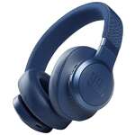 JBL Live 660NC, Smart Adaptive Noise Cancelling Headphones with Mic, Over Ear Headphone, up to 50 Hours Playtime with Quick Charge, JBL Signature Sound, Auto Play & Pause, Dual Pairing & AUX (Blue)