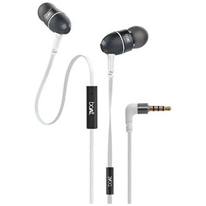 boAt Bassheads 225 in Ear Wired Earphones with Mic(Frosty White)