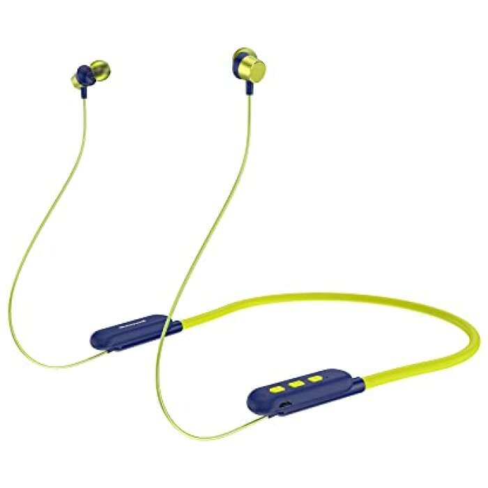 Honeywell Moxie V20 Wireless Neckband with Upto 20 Hours Playtime, Bluetooth 5.0, Tangle-Free Headset, Voice Assistant & in-Built Mic