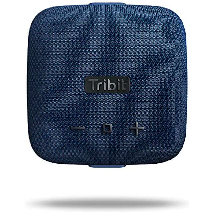 Tribit Micro Wireless Bluetooth Speakers 9W,Bluetooth 5.0,Deep Bass,Powerful Loud Sound,Voice Assistant Support,Built-in Mic,Waterproof,Wireless Stereo Pairing,Portable Lightweight Speaker,Blue