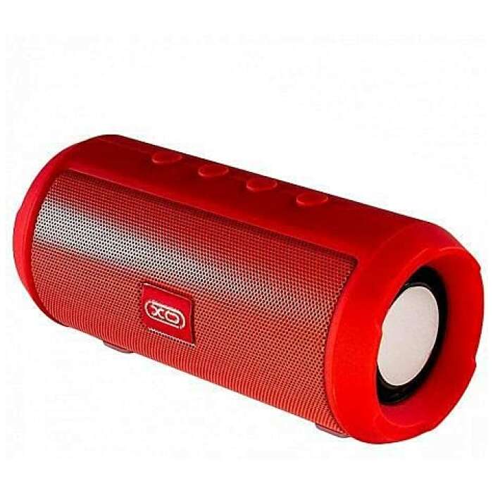 XO F23 Multifunction Wireless Bluetooth Speaker with Passive Radiator, Hi Fi Powerful Bass Sound, Long Battery Life, Bluetooth 5.0, Up to 5hrs Playtime & in-Built Mic – Red