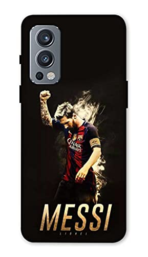 NDCOM Lionel Messi Printed Hard Mobile Back Cover Case for OnePlus Nord 2 5G