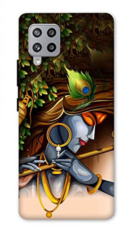 NDCOM Lord Krishna with Flute Printed Hard Mobile Back Cover Case for Samsung Galaxy F22