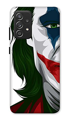 NDCOM Joker Half Face Printed Hard Mobile Back Cover Case for Samsung Galaxy A32
