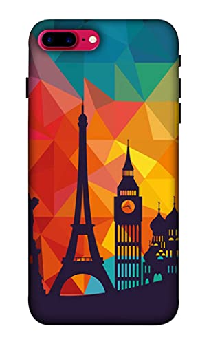 NDCOM Travel Paris Printed Hard Mobile Back Cover Case for iPhone 7 Plus