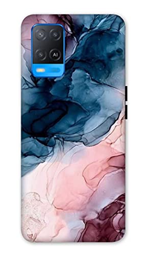 NDCOM Marble Color Printed Hard Mobile Back Cover Case for Oppo A54