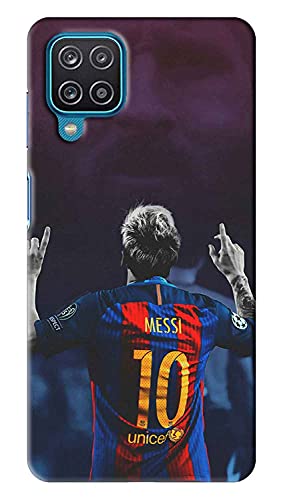 NDCOM Lionel Messi Football Printed Hard Mobile Back Cover Case for Samsung Galaxy A12