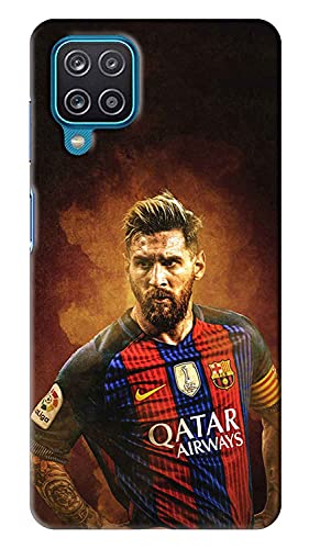 NDCOM Lionel Messi Football Star Printed Hard Mobile Back Cover Case for Samsung Galaxy A12