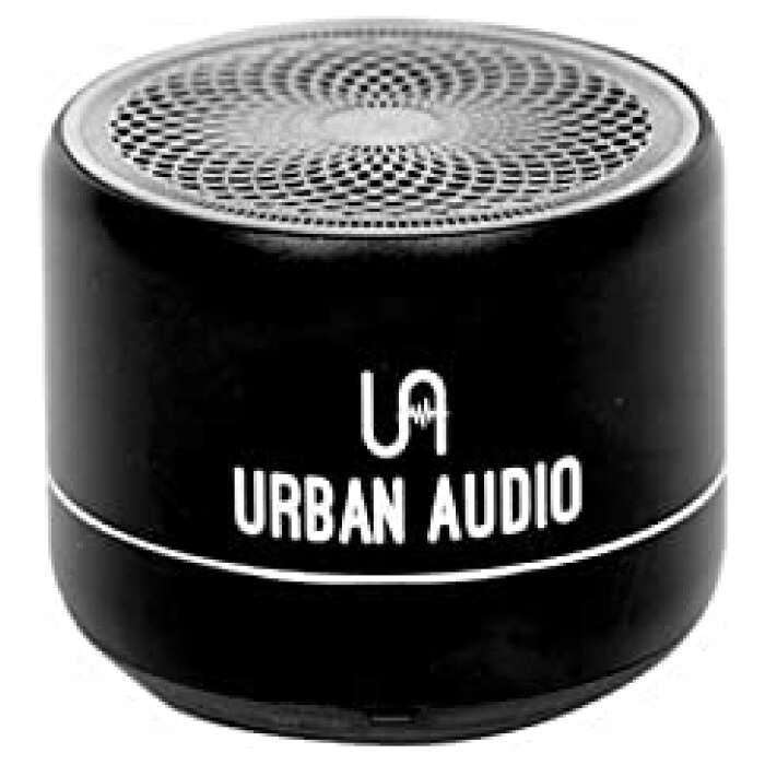 Urban Audio Mini 2 Wireless Bluetooth 5.0 Portable Speaker with 3W Output, 4Hrs Play Time+TWS Wireless Stereo Sound+Mic One Touch and Color LED Light and Charging LED Light Indicator Speaker-Black