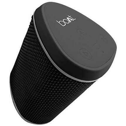 (Renewed) boAt Stone 170 Portable Bluetooth Speakers with True Wireless Sound, Compact IPX 6 Water Resistant Design and HD Sound (Charcoal Black)