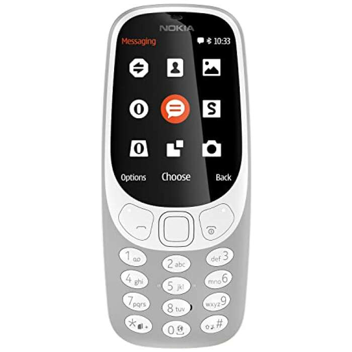 Nokia 3310 Dual SIM Keypad Phone with MP3 Player, Wireless FM Radio and Rear Camera | Grey