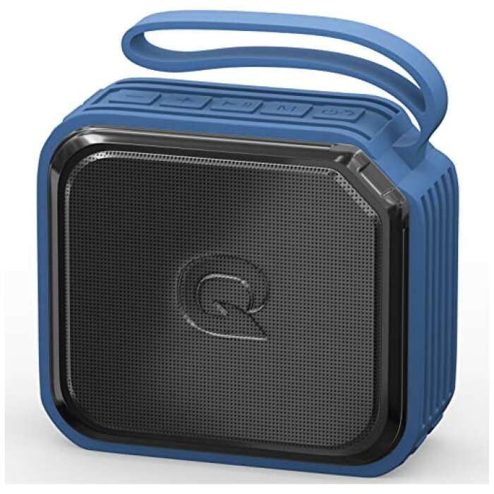 SONOTRIX 51 by Quantum Bluetooth Speaker, 5W Sound, TWS Mode, Powerful Bass, IPX7 Waterproof, 19hrs Playtime, MicroSD Card, AUX and USB Input Support and Noise Cancelling Mic, 1-Year Warranty (Blue)