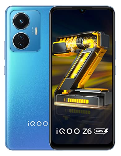 (Renewed) iQOO Z6 44W (Lumina Blue, 8GB RAM, 128GB Storage)