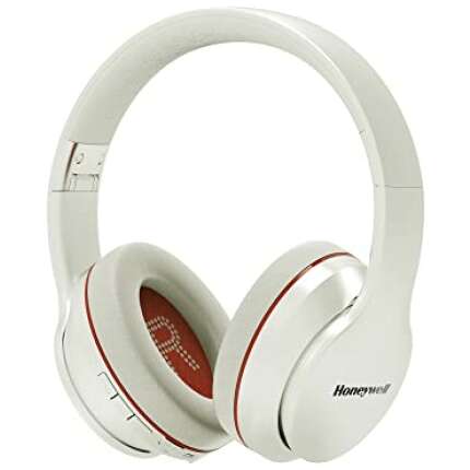 Honeywell Trueno U10 Active Noise Cancellation, Bluetooth Wireless Over Ear Headphones with Mic with 40Mm Drivers, Upto 20 Hours Playtime, Deep Bass & Hi-Fi Stereo Sound (Silver)