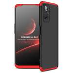Cascov Full Body 3-in-1 Slim Fit (Red-Black-Red) Alround 360 Protection Back Case Cover for Realme 9i