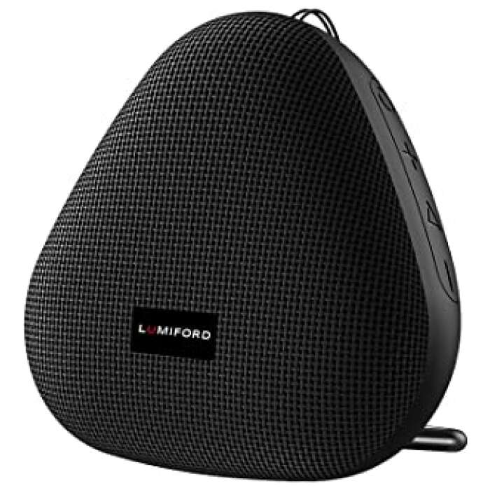 Lumiford Blackstone BT11 5W Portable Wireless Speaker with Hands Free Calling Mic, IPX7- Water Proof & Micro SD Card, 15 Hours Battery Life (Black)