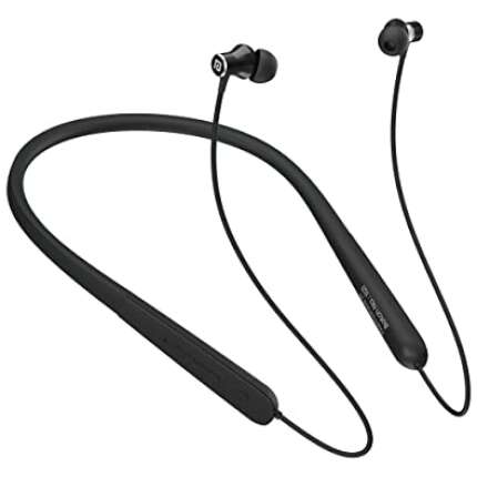 Portronics Harmonics X1 Wireless Bluetooth 5.0 Sports Headset with Powerful Audio Output, 15 Hrs Playtime, Magnetic Earbuds, Type C Charging(Black)