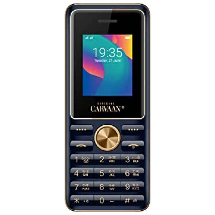 Saregama Carvaan Mobile Keypad Phone M11 with Dual Sim, 1.8 Inch Screen, 1500 pre-Loaded Songs, 1800 mAh Battery, 2 GB Memory, FM, Bluetooth (Royal Blue)