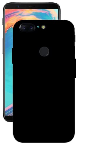 LazyLion Back Cover Case for OnePlus 5T, Silicone Shockproof Phone Case with [Soft Anti-Scratch Microfiber Lining] Black (Pack of 2)