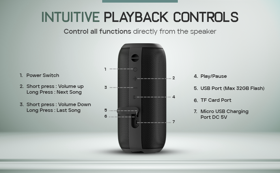digitek portable speaker; high bass;bluetooth speaker; wireless speaker; bluetooth speaker with mic