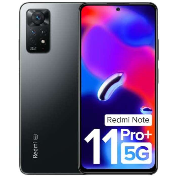 (Renewed) Redmi Note 11 Pro + 5G (Stealth Black, 8GB RAM, 256GB Storage) | 67W Turbo Charge | 120Hz Super AMOLED Display | Additional Exchange Offers | Charger Included| Get 2 Months of YouTube Premium Free!