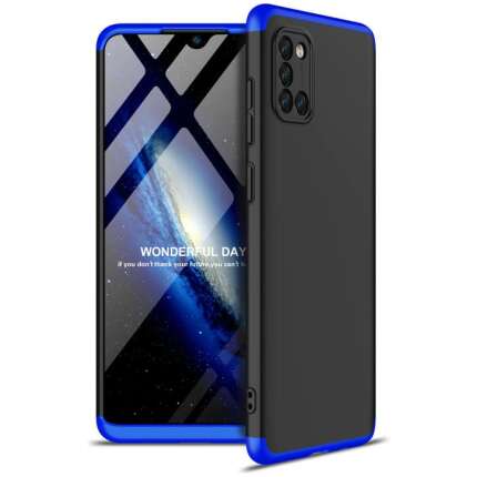 Glaslux Full Body 3-in-1 Slim Fit (Blue-Black-Blue) Full 360 Protection Back Case Cover for Samsung Galaxy A31
