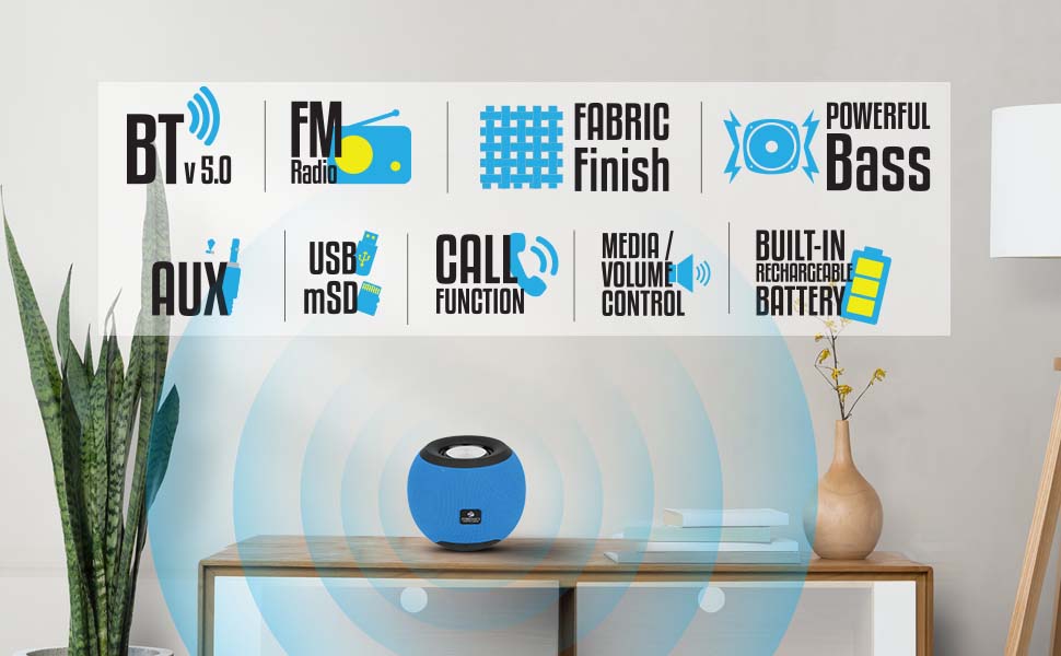 Zeb-Bellow 40,Portable Speaker,bluetooth speaker,portable bluetooth speaker