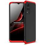 Cascov Full Body 3-in-1 Slim Fit (Red-Black-Red) Alround 360 Protection Back Case Cover for Vivo Y51/Y51A/Y53S/Y31