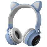WK LIFE BORN TO LIVE- Updated 2022 K9 5.1 Wireless Bluetooth Upto 30 Hours Play Time with 800 mAh Battery Headphones for Teenagers, Young Girls/Boys- Blue