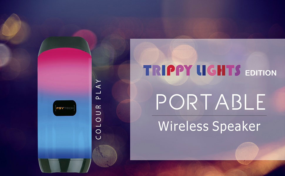 Psytech Trippy lights edition wireless speakers.