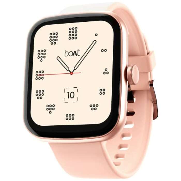 boAt Newly Launched Wave Style with 1.69" Square HD Display, HR & SpO2 Monitoring, 7 Days Battery Life, Multiple Watch Faces, Crest App Health Ecosystem, Multiple Sports Modes, IP68(Beige)
