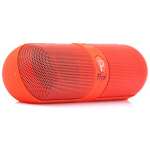 PTron Streak Bluetooth Speaker 3W Wireless Mini Speaker Portable Pill BT Speaker with Mic (Red)