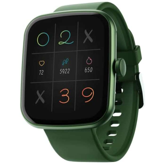 boAt Newly Launched Wave Style with 1.69" Square HD Display, HR & SpO2 Monitoring, 7 Days Battery Life, Multiple Watch Faces, Crest App Health Ecosystem, Multiple Sports Modes, IP68(Olive Green)