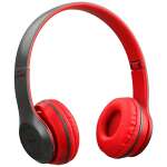 REEPUD Bluetooth Headphones with Mic Wireless Techology On Ear P47 for (Color Red)