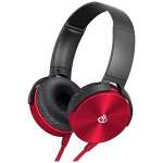 digibuff DB-450 Wired Over the Ear Headphone without Mic (Red)