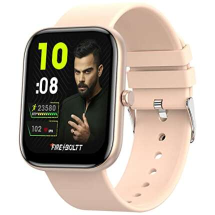 Fire-Boltt Dazzle Smartwatch Borderless Full Touch 1.69” Display, 60 Sports Modes (Swimming) with IP68 Rating, Sp02 Tracking, Over 100 Cloud Based Watch Faces