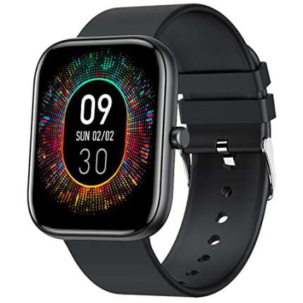 Fire-Boltt Dazzle Smartwatch Borderless Full Touch 1.69” Display, 60 Sports Modes (Swimming) with IP68 Rating, Sp02 Tracking, Over 100 Cloud Based Watch Faces