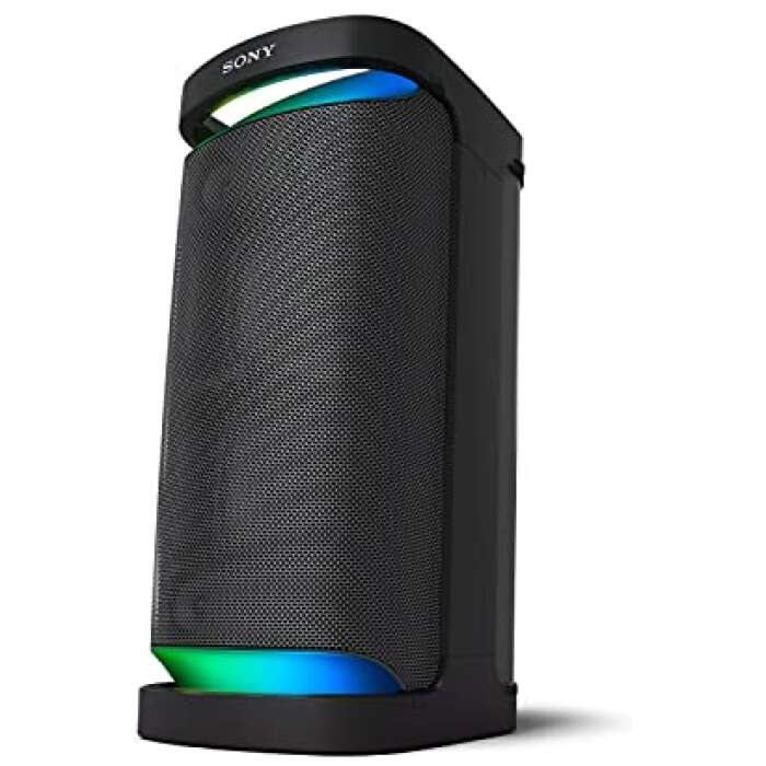 Sony SRS-XP700 Portable Wireless Bluetooth Party Speaker (Karaoke/Guitar Input, IPX4 Splashproof Protection,Upto 25hrs Battery, Ambient Light, USB Play & Charge, Quick Charge, Bluetooth connectivity), Black