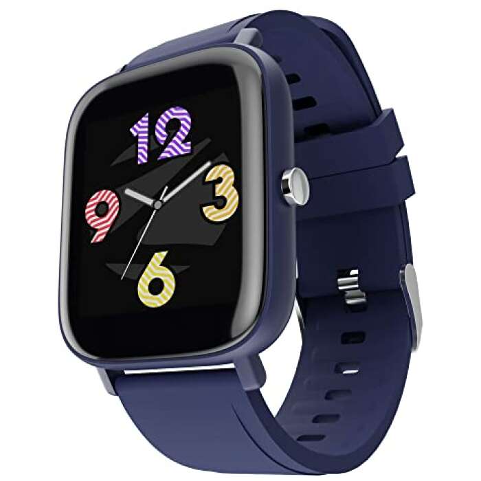 Zebronics FIT180CH Smart Watch, IP68 Waterproof, 12 Sports Modes, 1.39" (3.55cm) Display, Unisex Design, Heart Rate, SpO2, BP, SMS Text Call Notifications and Customizable Watch Faces(Blue)