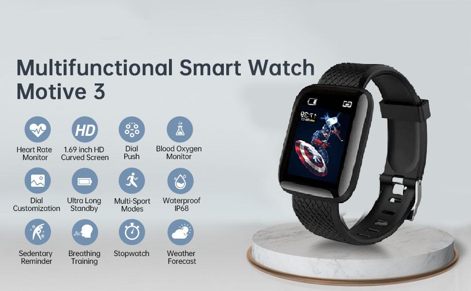 Smart Watch lD116 Bluetooth 1.3" LED 