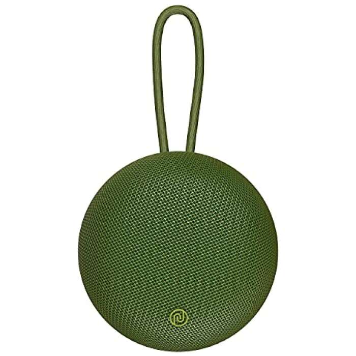 Noise Zest 3W Wireless Bluetooth Speaker, 8 hrs Playtime with TWS Pairing for Stereo Sound, Portable Speaker with Dual Equalizer (Bass & Normal Modes) - Moss Green