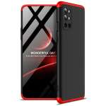 Zivite Full Body 3-in-1 Slim Fit (Red-Black-Red) 360 Degree Protection Hybrid Hard Bumper Back Case Cover for OnePlus 9R