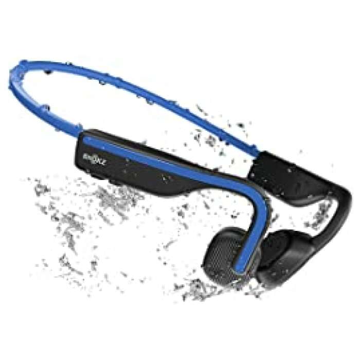 Shokz OpenMove - Open-Ear Bluetooth Sport Headphones - Bone Conduction Wireless Earphones - Sweatproof for Running and Workouts (Blue)