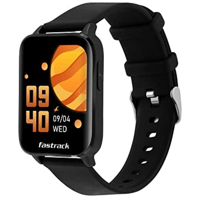 Fastrack Reflex Curve Smartwatch, AI-Enabled Coach, SpO2, Women Health Monitor, 20+ Sports Mode, 5 ATM Water Resistance & Upto 7 Days Battery Life - 38073AP01(Ebony Black)