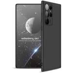 Glaslux Full Body 3-in-1 Slim Fit (Full Black) Full 360 Protection Back Case Cover for Samsung Galaxy S22 Ultra